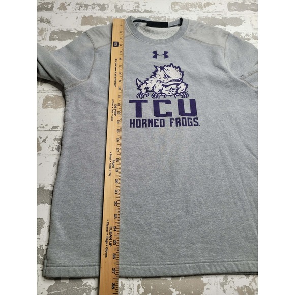 Under Armour Loose TCU Texas Christian University Horned Frogs Sweatshirt Med - Picture 3 of 5